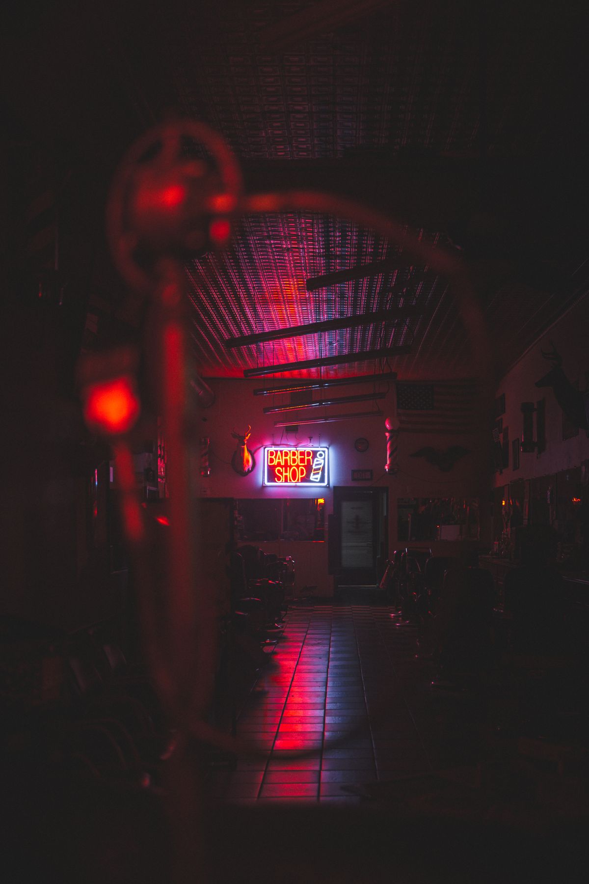 Fachada de la barbería